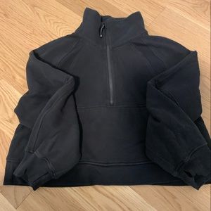 Scuba Oversized Funnel Neck Half Zip